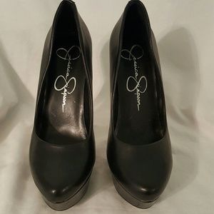 Jessica Simpson Black Platforms